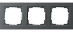 Abdeckrahmen E2 drei Einheiten horizontal und vertikal, Unterputzmontage, Kunststoff