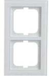 Rahmen zwei-fach, Designlinie Busch-axcent pur, Glas, gl&auml;nzend, Schutzart IP20