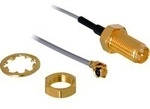 RP-SMA Buchse zum Einbau > MHF/U.FL-LP-068 Stecker, Adapter