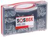 SOSBOX Dübel S + FU + Schrauben - hellgrau, 360-teilig