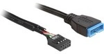 USB 2.0 Adapterkabel, 9 Pin Header Buchse > USB 3.2 Pin Header Stecker