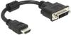Adapter HDMI (Stecker) > DVI 24+5 (Buchse) - schwarz, 20 cm