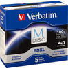 BD-R 100GB M-Disc, Blu-ray-Rohlinge - 4-fach, 5 Stück