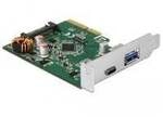PCIe >1x USB C + 1x USB A, USB-Controller