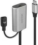 USB 3.2 Gen 1 Aktivverl&auml;ngerungskabel, USB-C Stecker > USB-C Buchse