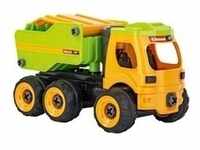 RC First Dump Truck - gelb/grün, 1:18
