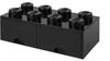 LEGO Brick Drawer 8 schwarz, Aufbewahrungsbox - schwarz