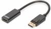 Adapter / Konverter DisplayPort > HDMI - schwarz, 15cm