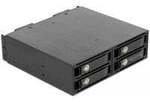 5.25&Prime; Wechselrahmen f&uuml;r 4 x 2.5&Prime; U.2 NVMe SSD, Einbaurahmen