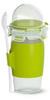 CLIP & GO Yoghurt Mug, Becher - grün/transparent, 450ml