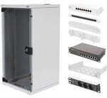 Network Set - 254 mm (10") - 12U, 312 x 300 mm (W xD), IT-Schrank