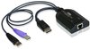 USB-DisplayPort-Virtual-Media-KVM-Adapter KA7169 - schwarz, mit