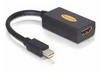 Adapter miniDisplayPort Stecker > HDMI Buchse - schwarz, 12cm