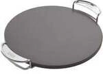 CRAFTED Glasierter Grillstein 8861, rund, Pizzastein