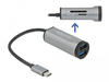 2 Port USB 3.2 Gen 1 Hub mit USB Type-C Anschluss und SD + Micro SD Slot,...