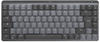 Logitech 920-010771, Logitech MX Mechanical Mini, Tastatur hellgrau/dunkelgrau,