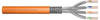 Professional Cat7 S/FTP Verlegekabel simplex, Dca - orange, 25 Meter Rolle