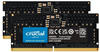 SO-DIMM 16 GB DDR5-4800 (2x 8 GB) Dual-Kit, Arbeitsspeicher - schwarz, CT2K8G48C40S5