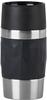 TRAVEL MUG Compact Thermobecher - schwarz/edelstahl, 0,3 Liter, Drehverschluss