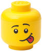 LEGO Storage Head "Silly", mini, Aufbewahrungsbox - gelb