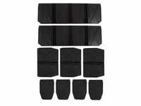 Systemkoffer Kunststofffächer-Set, 9-teilig, Einlage - schwarz, für E-Case...