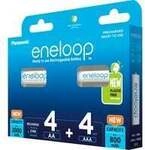 Akku eneloop 4+4 Kombi 1,2V, 4x Micro AAA + 4x Mignon AA