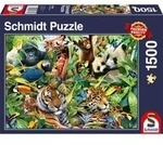 Puzzle Kunterbunte Tierwelt