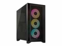 iCUE 4000D RGB AIRFLOW, Tower-Gehäuse - schwarz, Tempered Glass