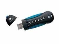 Flash Padlock 3 256 GB, USB-Stick - schwarz/blau, USB-A 3.2 Gen 1