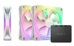 F120 RGB DUO Triple 120x120x25, Gehäuselüfter - weiß, 3er Pack, inkl. F120 RGB DUO Triple 120x120x25, Gehäuselüfter - weiß, 3er Pack, inkl.
