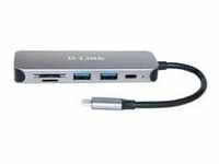 DUB-2325, Dockingstation - silber, USB-A, USB-C, SD- und microSD-Karten