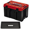 Systemkoffer E-Case M, Werkzeugkiste - schwarz/rot