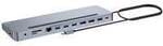 USB-C Metal Ergonomic Triple 4K Docking Station, Dockingstation