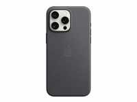 Feingewebe Case mit MagSafe, Handyhülle - schwarz, iPhone 15 Pro Max