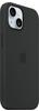 Silikon Case mit MagSafe, Handyhülle - schwarz, iPhone 15