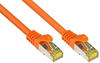 Good Connections Patchkabel mit Cat. 7 Rohkabel S/FTP 1,5m orange 8070R-015O