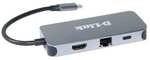 D-Link DUB-2335 6-in-1 USB-C-Hub mit HDMI/Gigabit-Ethernet/Ladefunktion