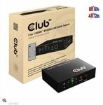 Club 3D HDMI 3 auf 1 Umschalter 8K60Hz/4K120Hz Umschalter