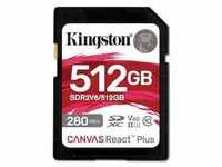 Kingston Canvas React Plus V60 512GB SDXC Speicherkarte 4K-UHS-II SDR2V6/512GB