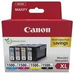 Canon 9182B010 Druckerpatrone PGI-1500XL Multipack BK/C/M/G mit hoher Reichweite