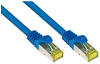 Good Connections Patchkabel mit Cat. 7 Rohkabel S/FTP 0,15m blau 8070R-002B