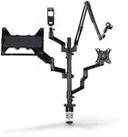 Hama 00004663 Monitorhalterung f&uuml;r Streaming Setup, 4 Arme, h&ouml;henverstellbar,