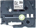 Brother TZe-R251 Textilband &ndash; schwarz auf wei&szlig;