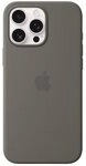 Apple Original iPhone 16 Pro Max Silikon Case mit MagSafe - Steingrau