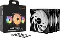 be quiet! Light Wings LX PWM high-speed L&uuml;fter 120mm 3er Pack Schwarz