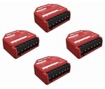 Shelly 1PM Gen3 Unterputz Relais max 16A 1 Kanal WLAN, Bluetooth, Smart-Schalter 4er