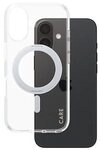 CARE by PanzerGlass&reg; Feature Case Transparent m. Silber Kickstand & MagSafe iPhone
