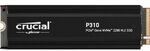 Crucial P310 1TB PCIe Gen4 2280 NVMe M.2 SSD mit K&uuml;hlk&ouml;rper