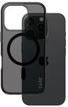 CARE by PanzerGlass&reg; Flagship Case Smokey Urban Combat m. Schwarz MagSafe iPhone 16