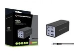 Conceptronic OZUL06BE 6-Port 200W GaN USB PD Charger mit USB-C Netzteil